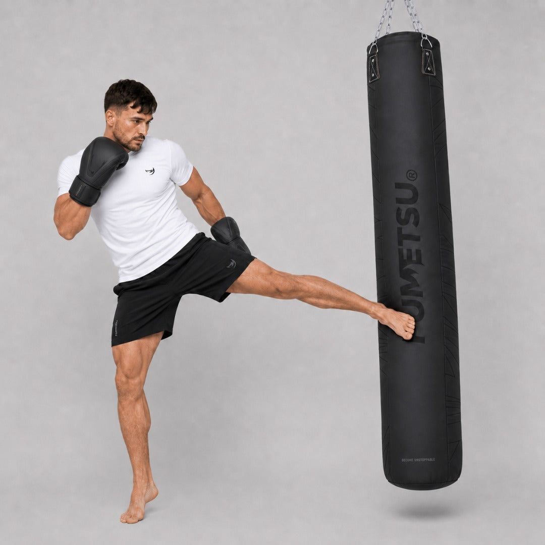 Icon 6ft Punch Bag Black/Black