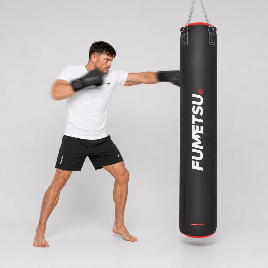 Icon 6ft Punch Bag Black/Red/White