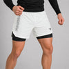 Icon Dual Layer Fight Shorts White/Black