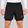 Schwarze Icon Dual-Layer-Trainingsshorts