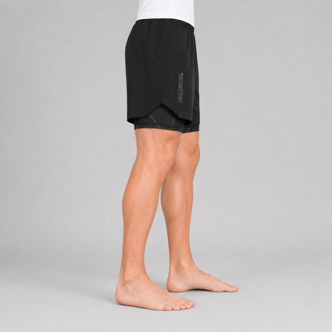 Icon Dual Layer Training Shorts Black