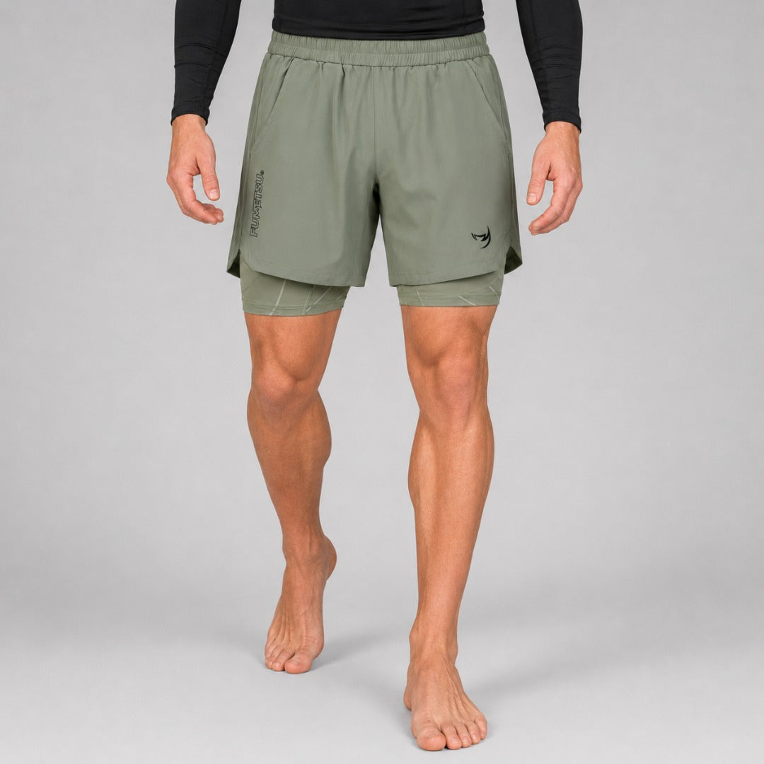 Icon Dual Layer Training Shorts Sand