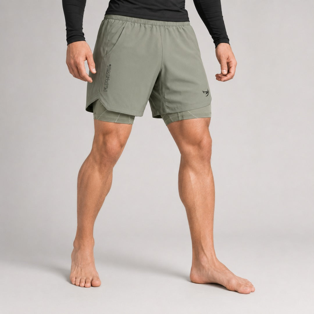 Icon Dual Layer Training Shorts Sand