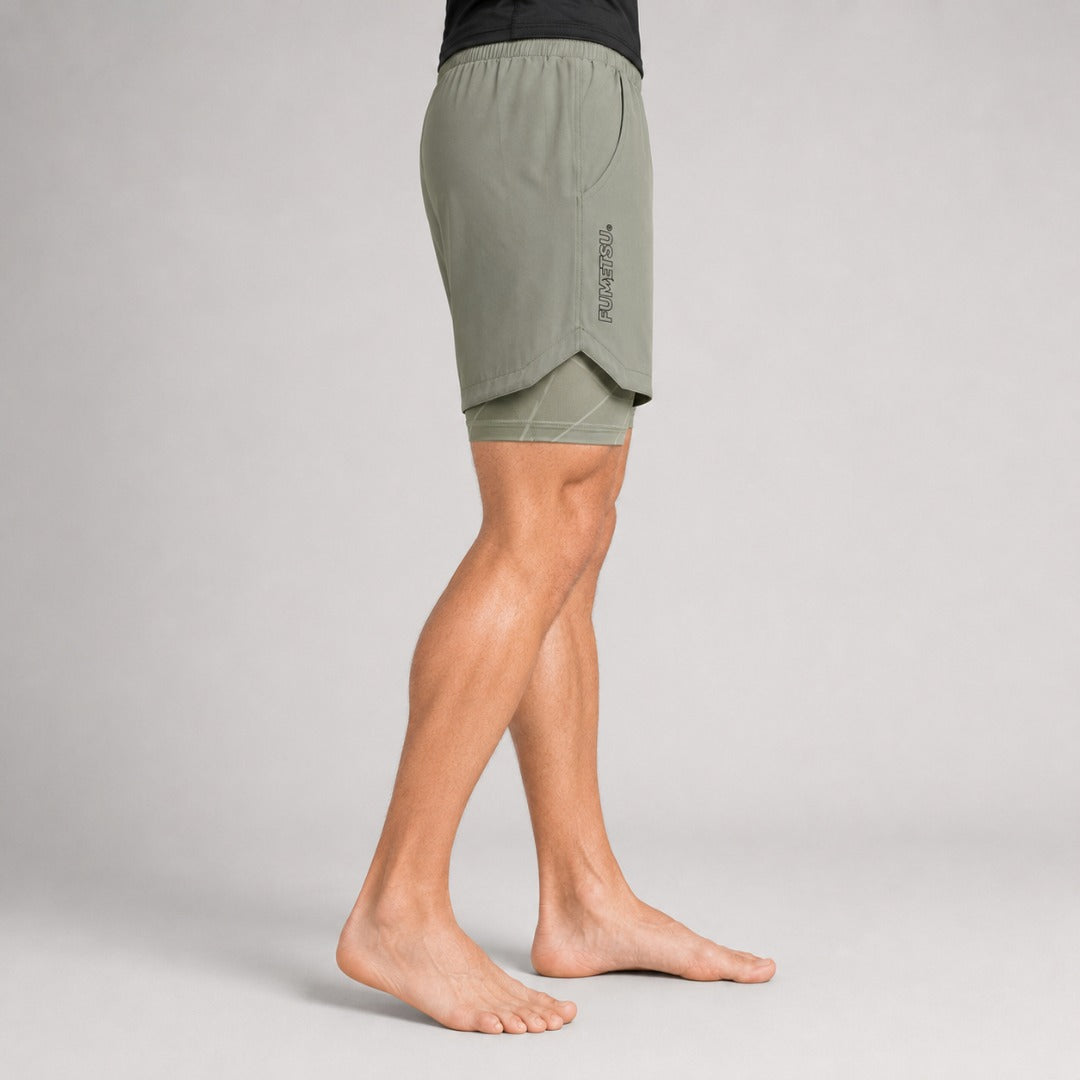 Icon Dual Layer Training Shorts Sand