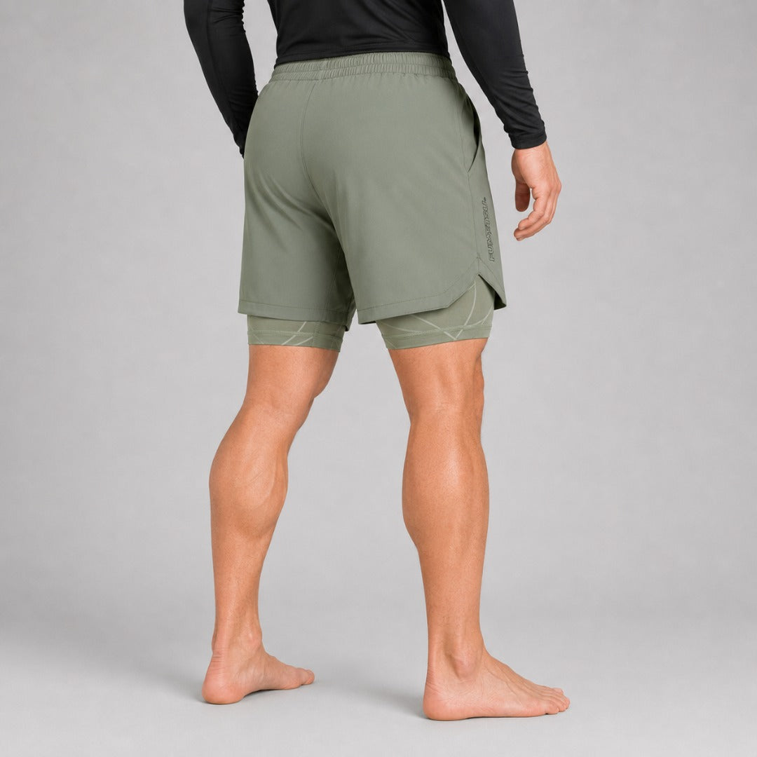 Icon Dual Layer Training Shorts Sand