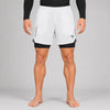 Weiß/Schwarz Icon Dual Layer Trainingsshorts