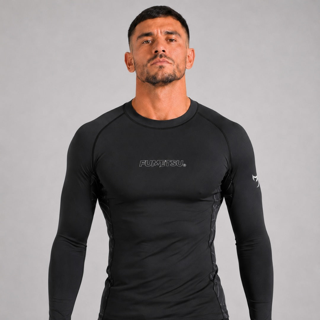 Icon Long Sleeve Rash Guard Black