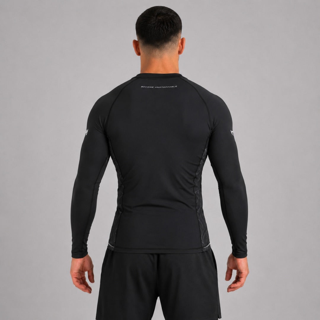 Icon Long Sleeve Rash Guard Black