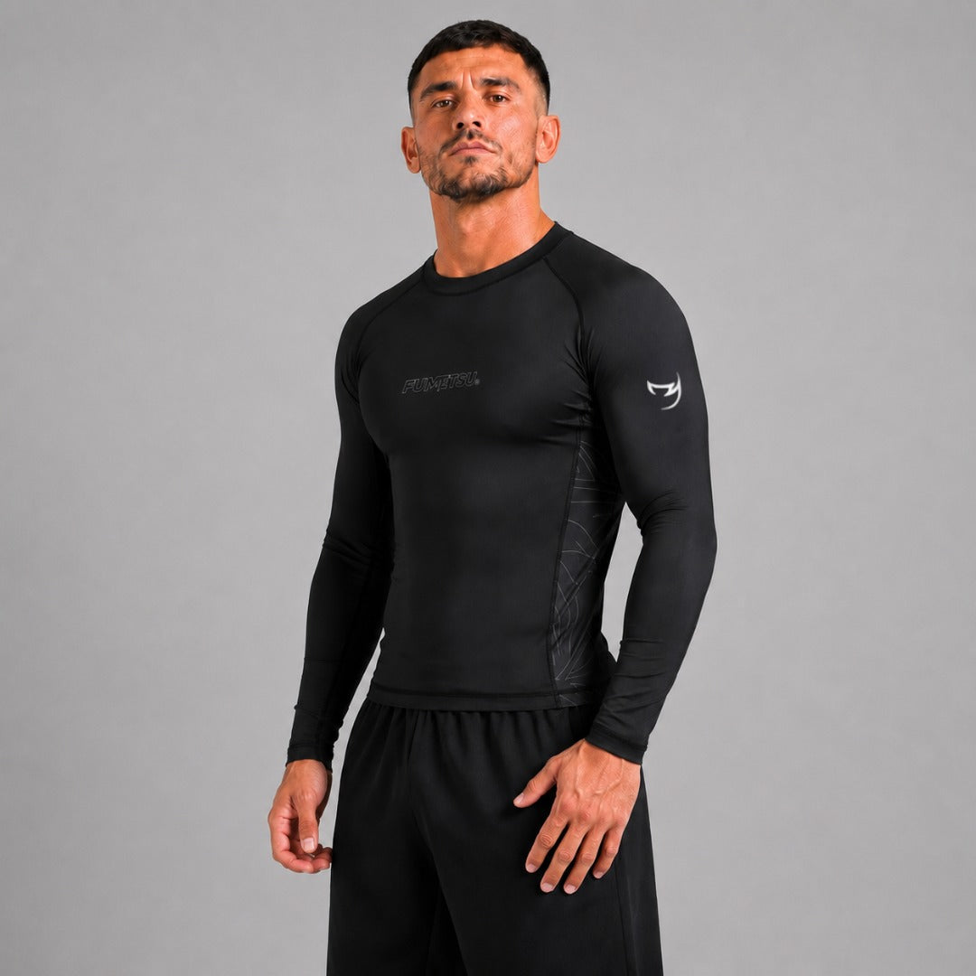 Icon Long Sleeve Rash Guard Black