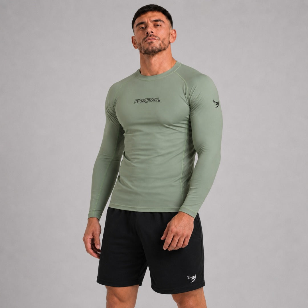 Icon Long Sleeve Rash Guard Sand