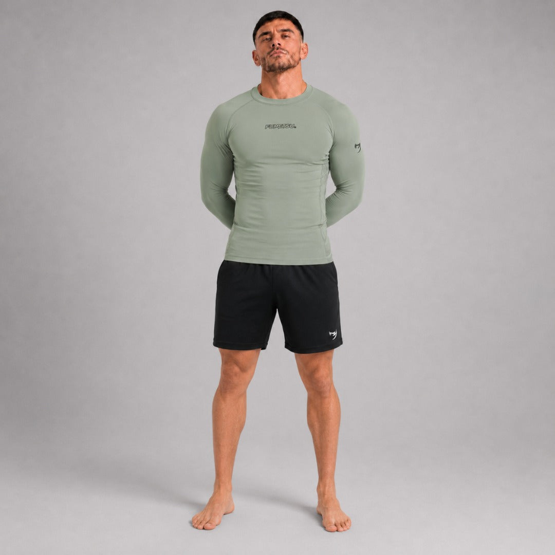 Icon Long Sleeve Rash Guard Sand