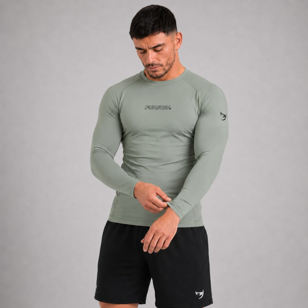 Icon Long Sleeve Rash Guard Sand