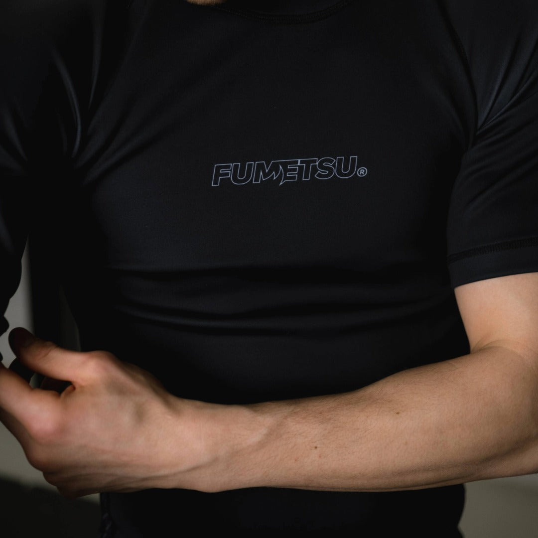 Rashguard à manches courtes Black Icon