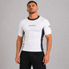 Icon Kurzarm-Rashguard Weiß/Schwarz