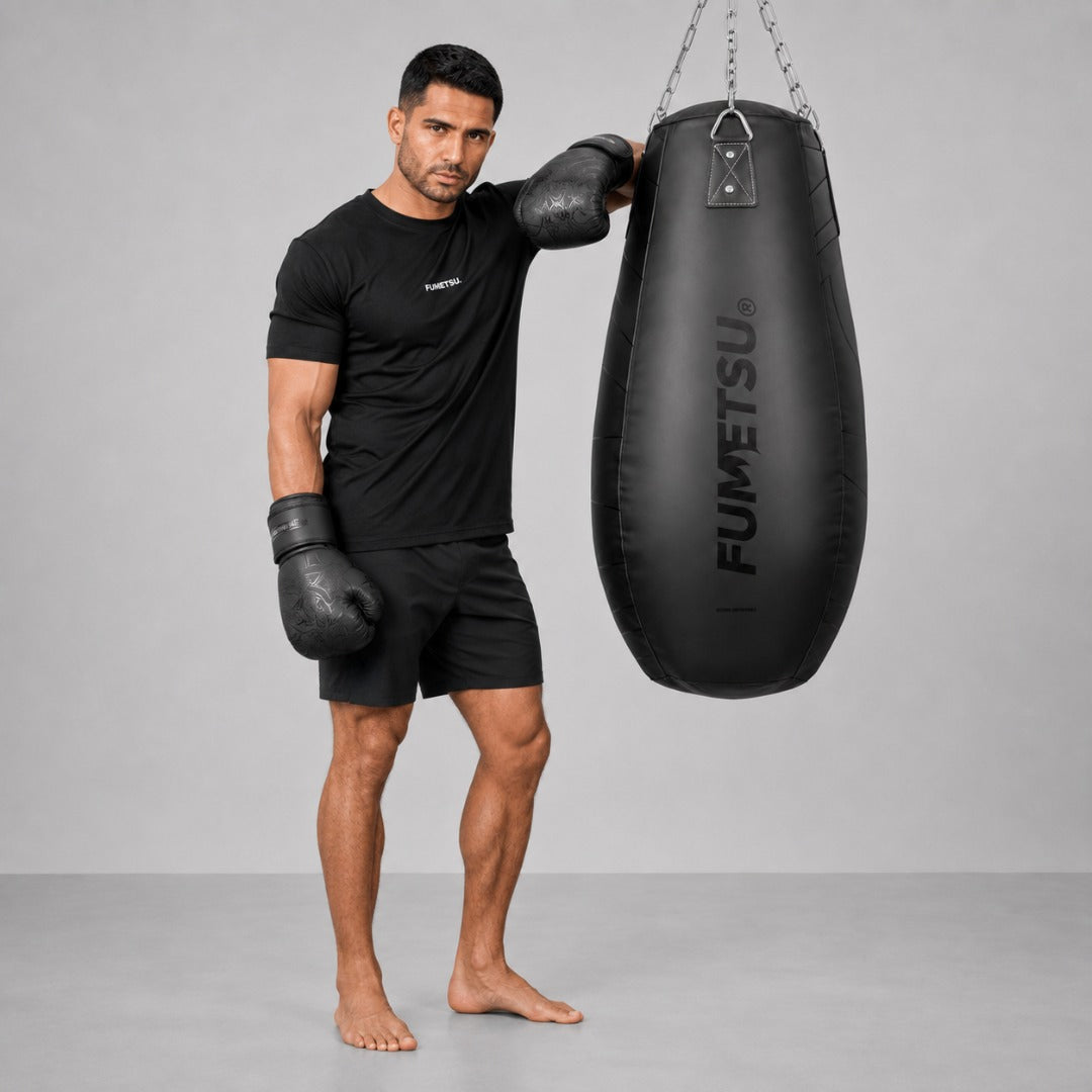 Icon Tear Drop Punch Bag Black/Black