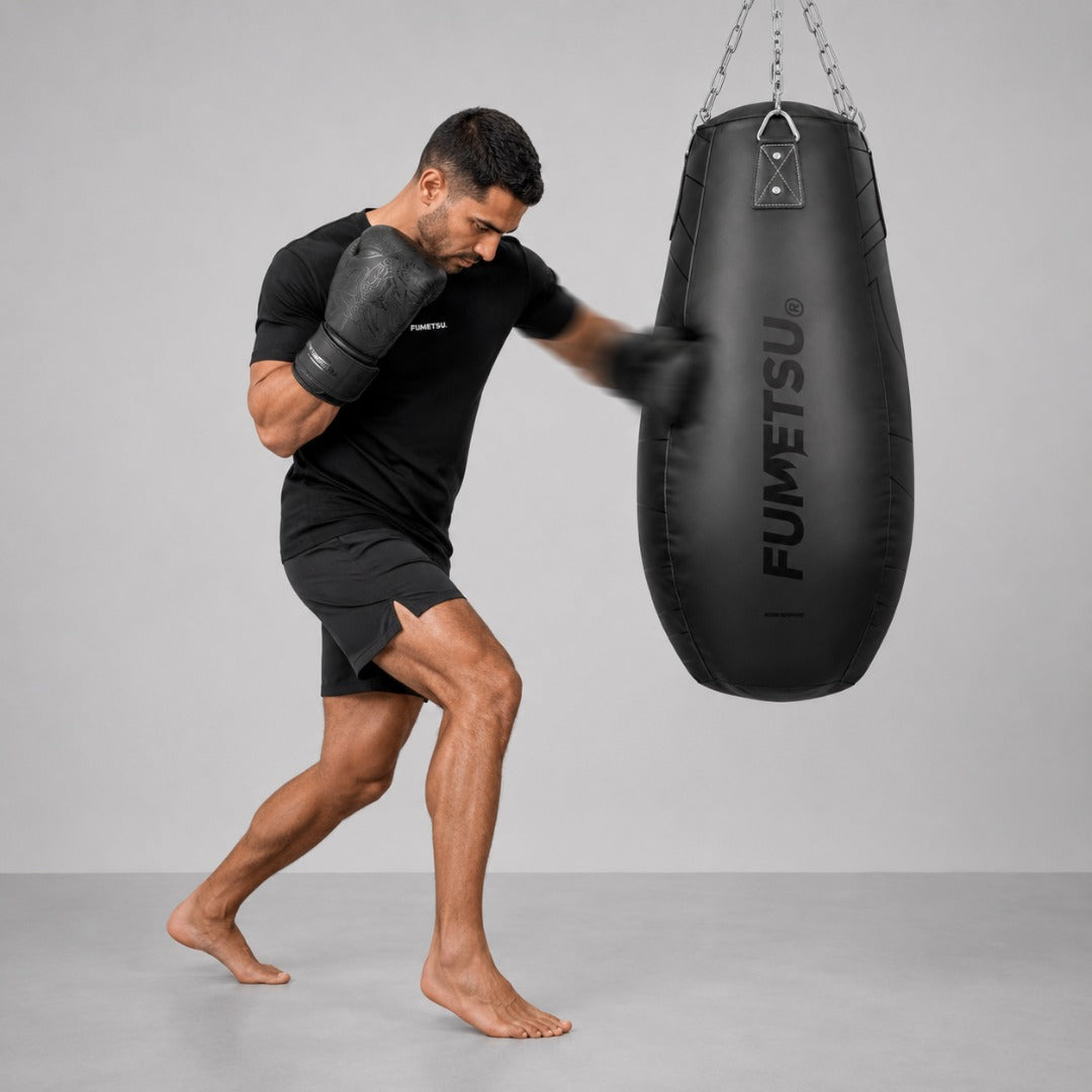 Icon Tear Drop Punch Bag Black/Black