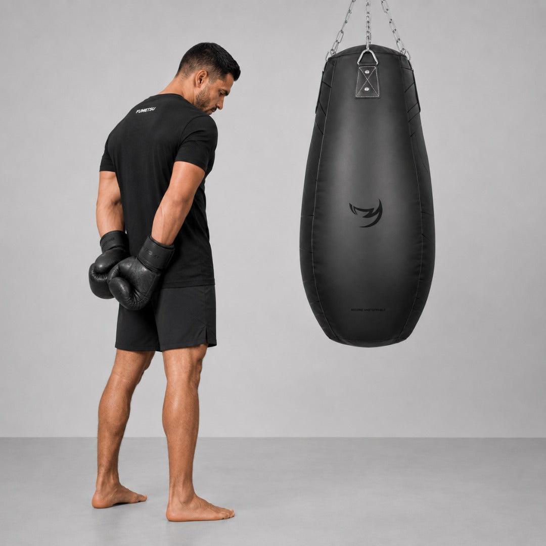 Icon Tear Drop Punch Bag Black/Black