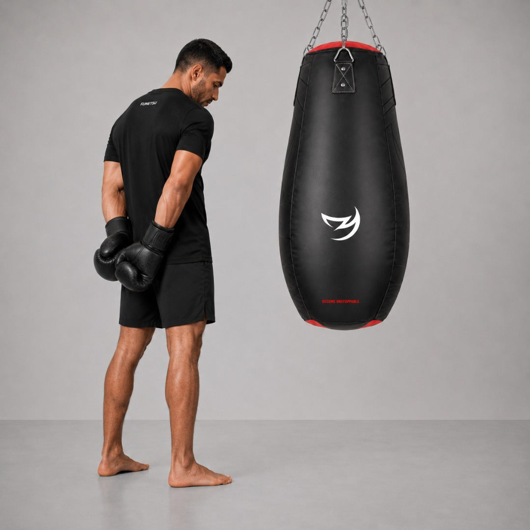 Icon Tear Drop Punch Bag Black/Red/White