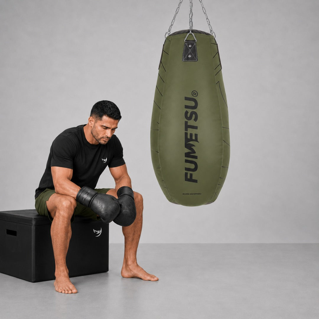 Icon Tear Drop Punch Bag Khaki