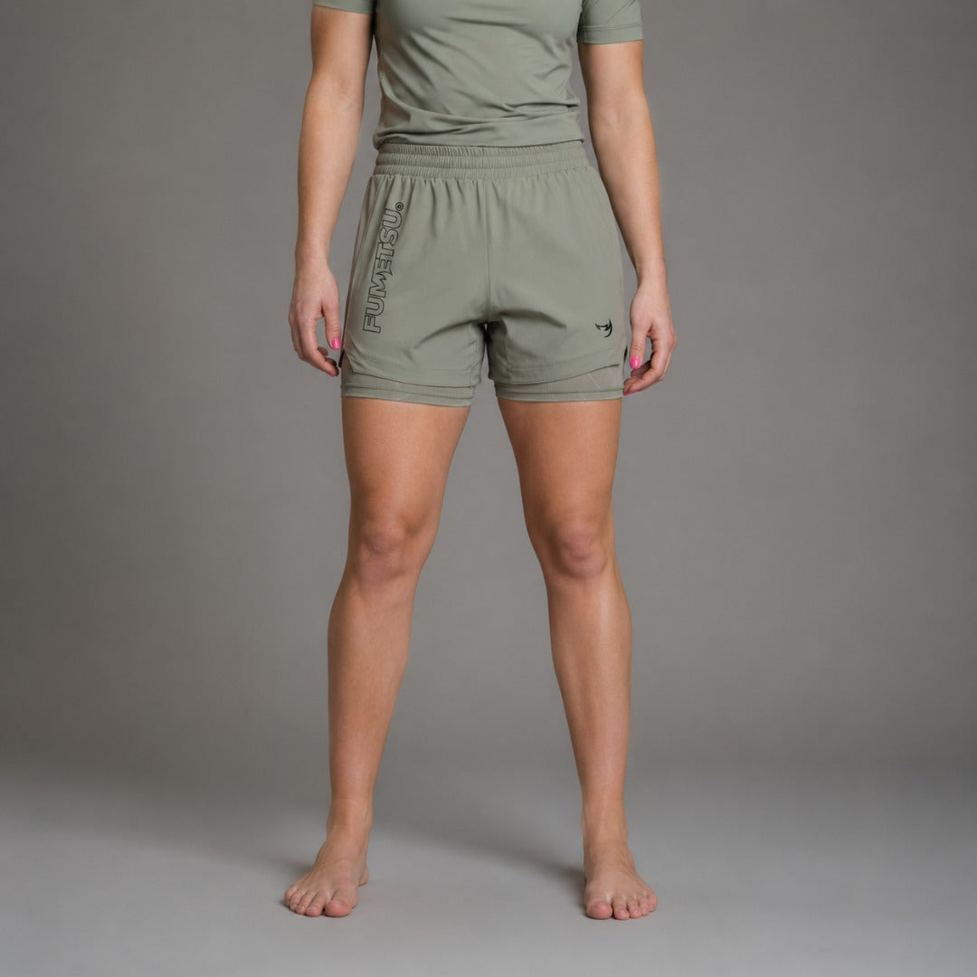 Sand Icon Damen Dual Layer Kampfshorts
