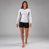 Rashguard à manches longues Icon pour femme Blanc/Noir
