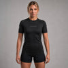 Rashguard à manches courtes pour femmes Black Icon