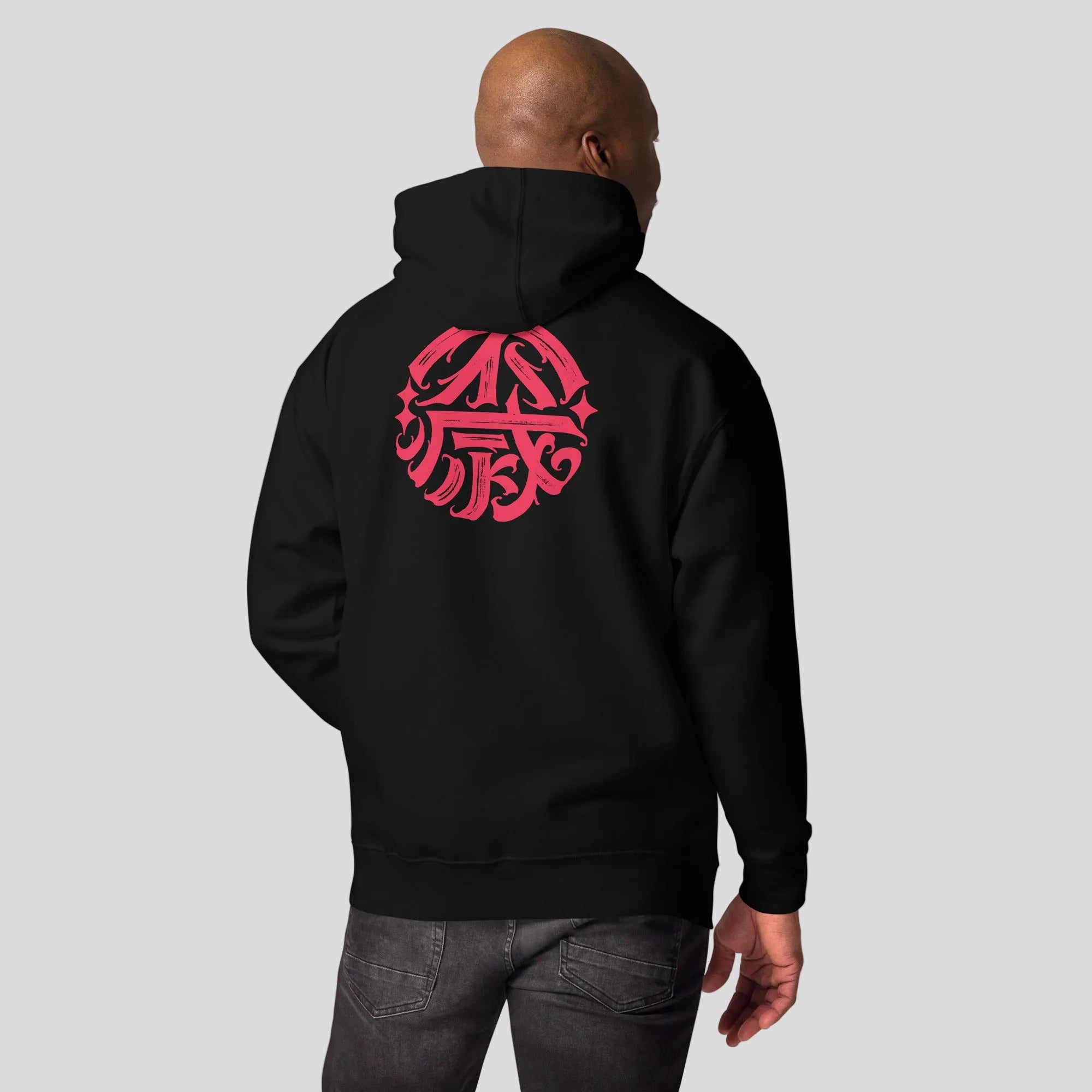 Ikigai Hoodie Black/Red Lifestyle