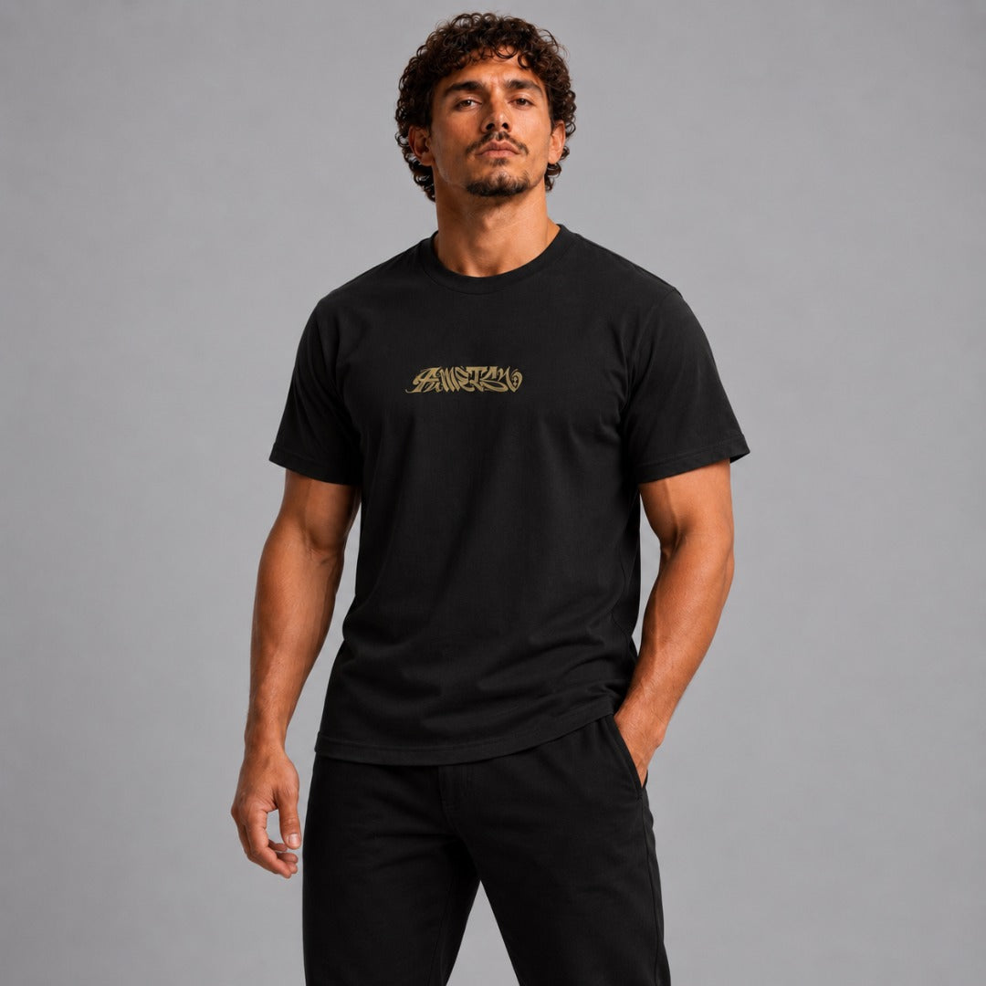 Ikigai T-Shirt Black/Gold