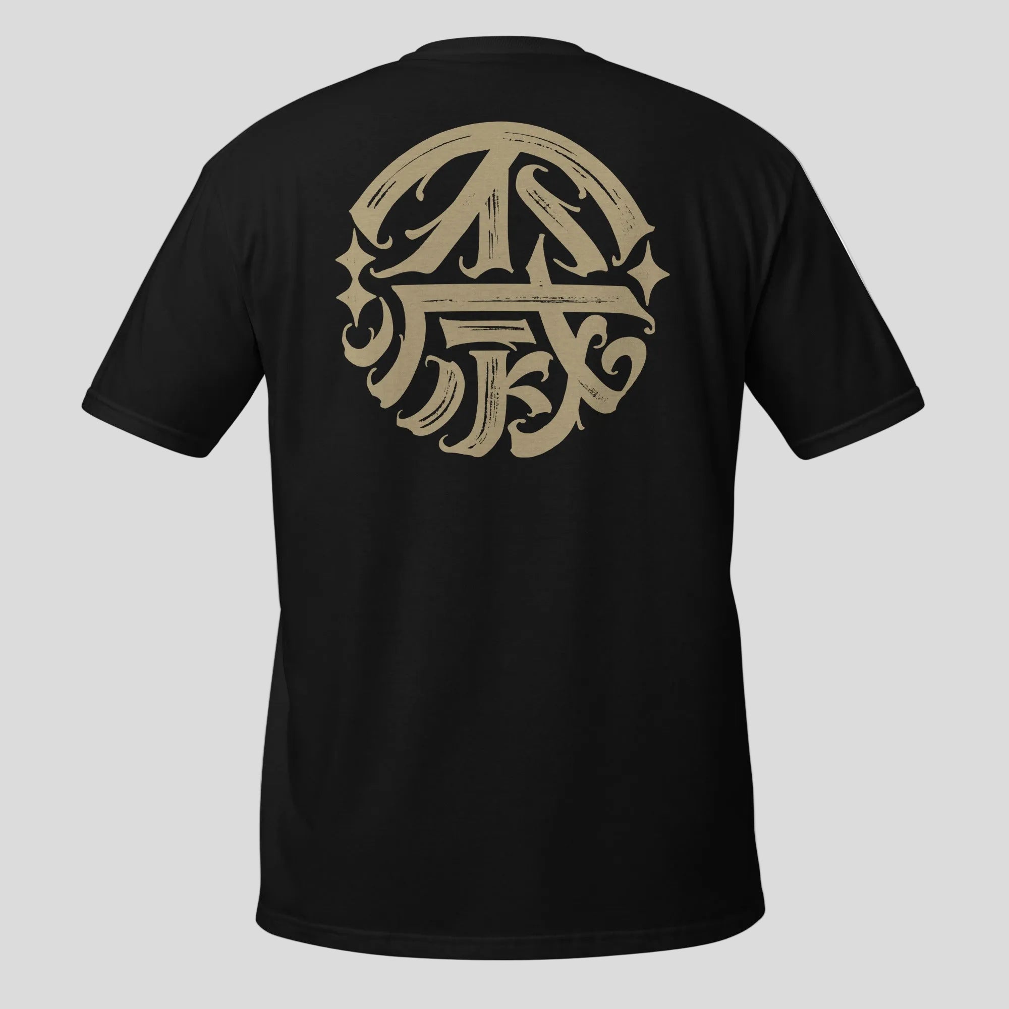 Ikigai T-Shirt Black Gold Back