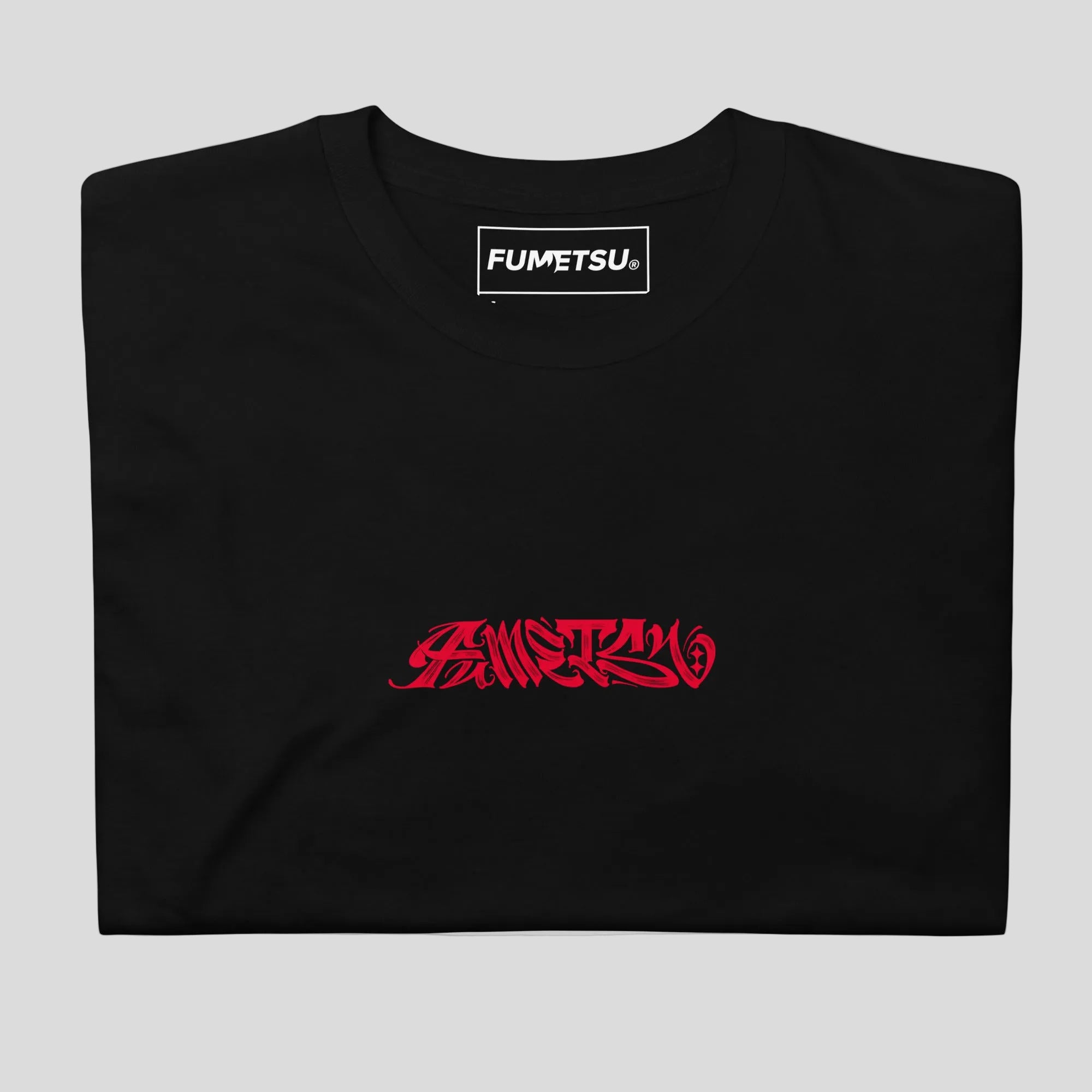 Ikigai T-Shirt Black/Red Folded