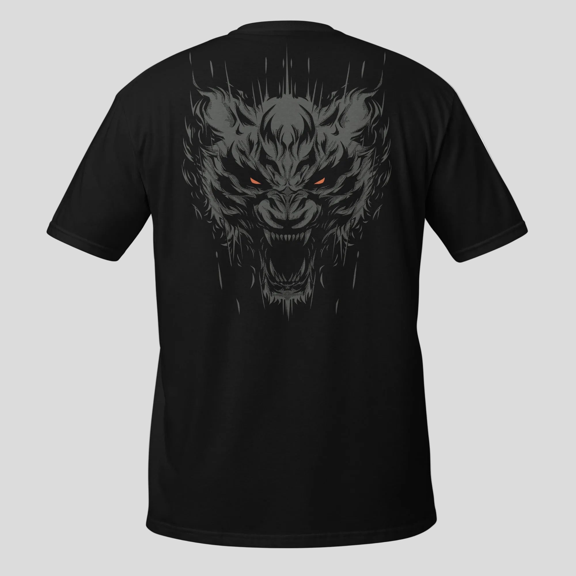 Immortal Tiger T-Shirt Black/Orange Back