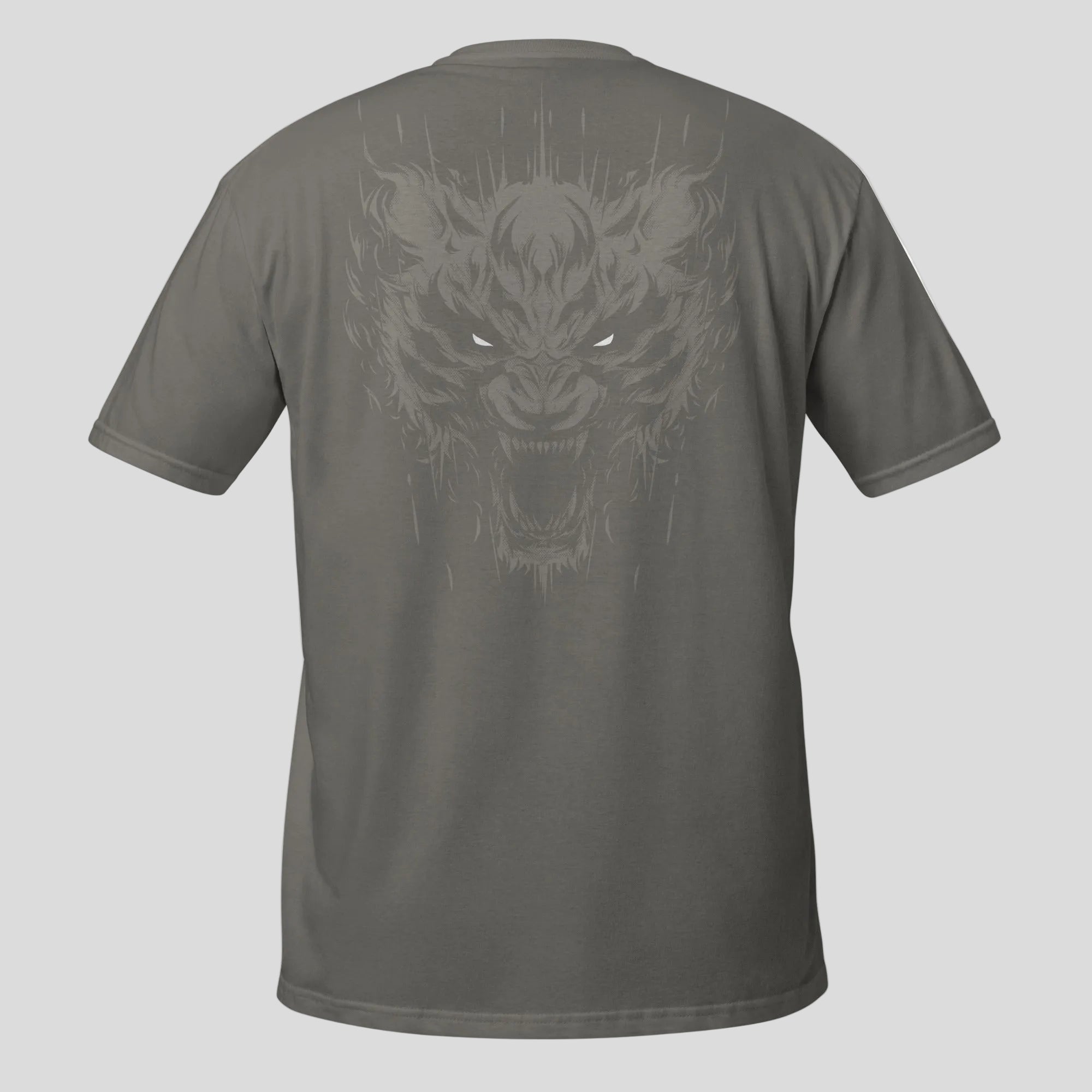 Immortal Tiger T-Shirt Grey Back