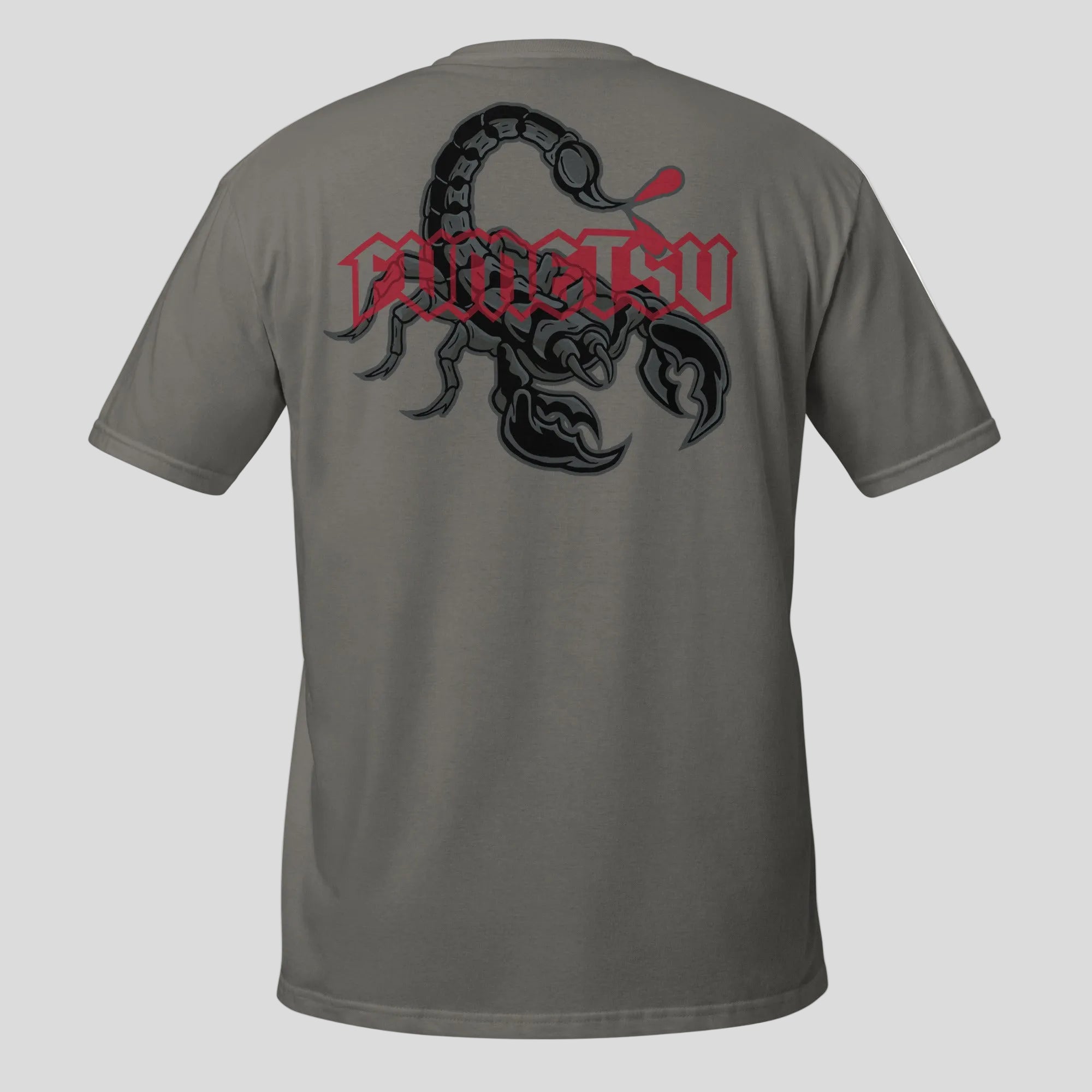 Inked - Scorpion T-Shirt Charcoal/Red Back