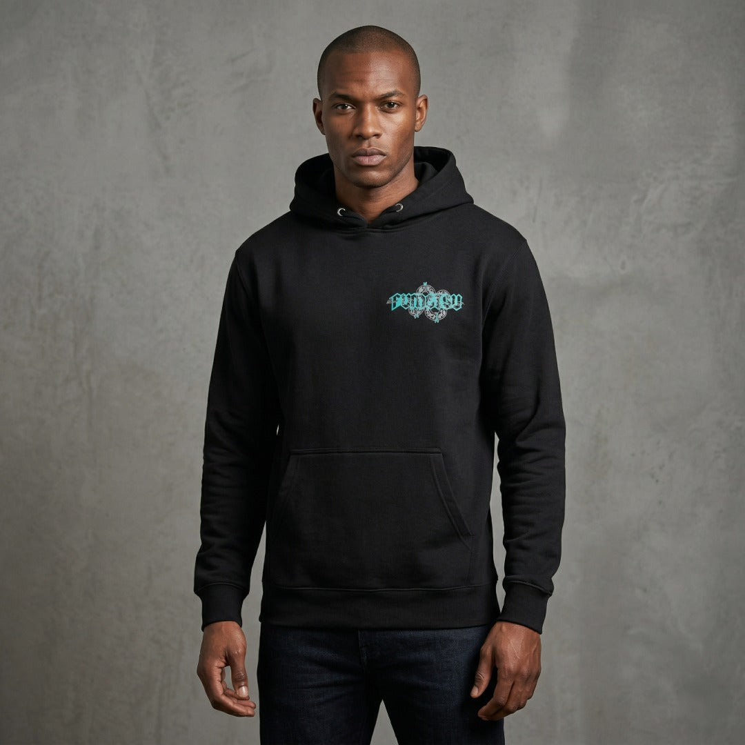 Inked - Snake Hoodie Black/Teal