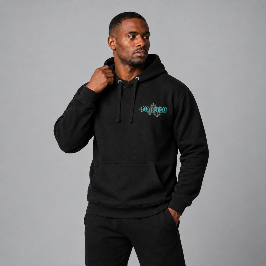 Inked - Snake Hoodie Black/Teal Photoshoot