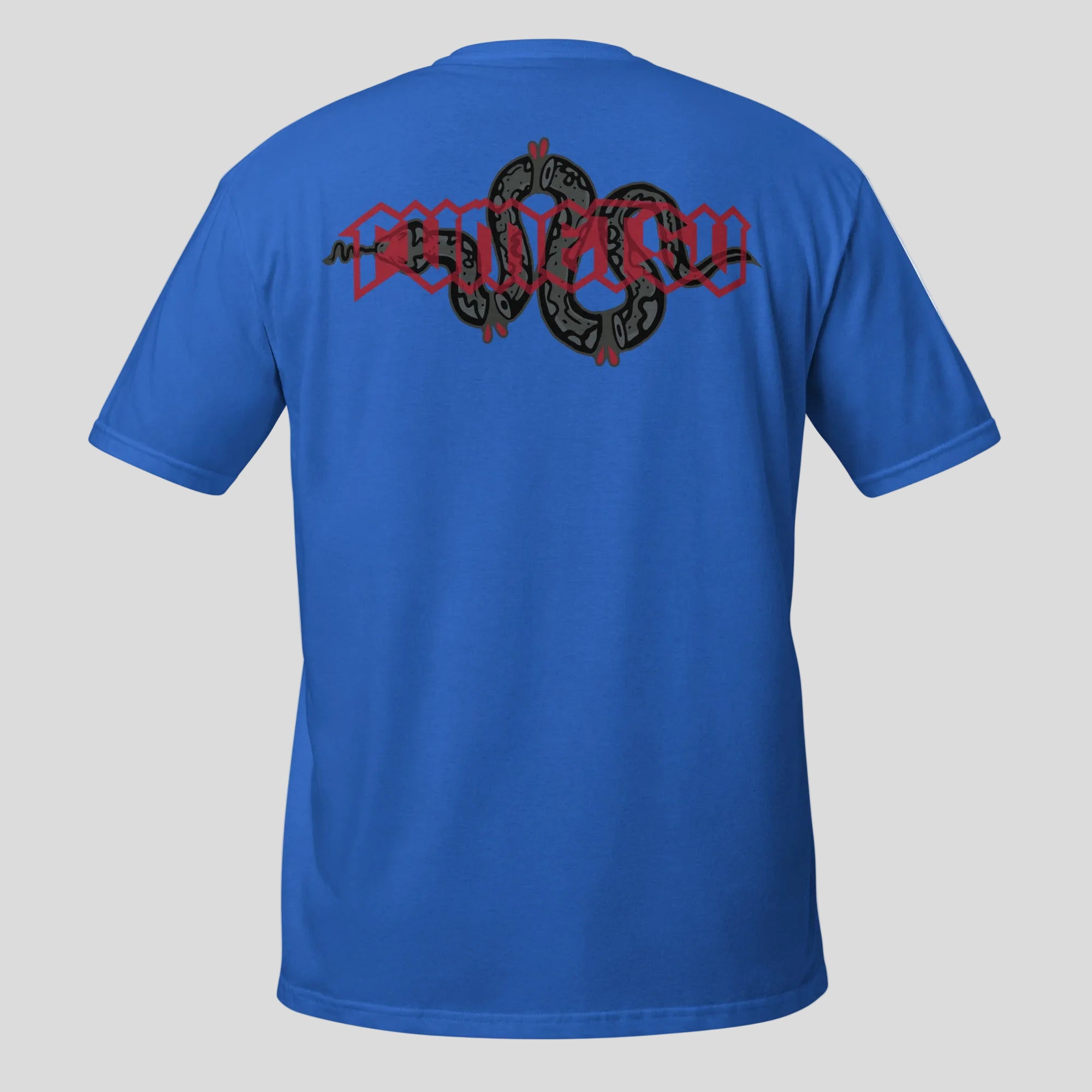 Inked - Snake T-Shirt Blue/Red Back