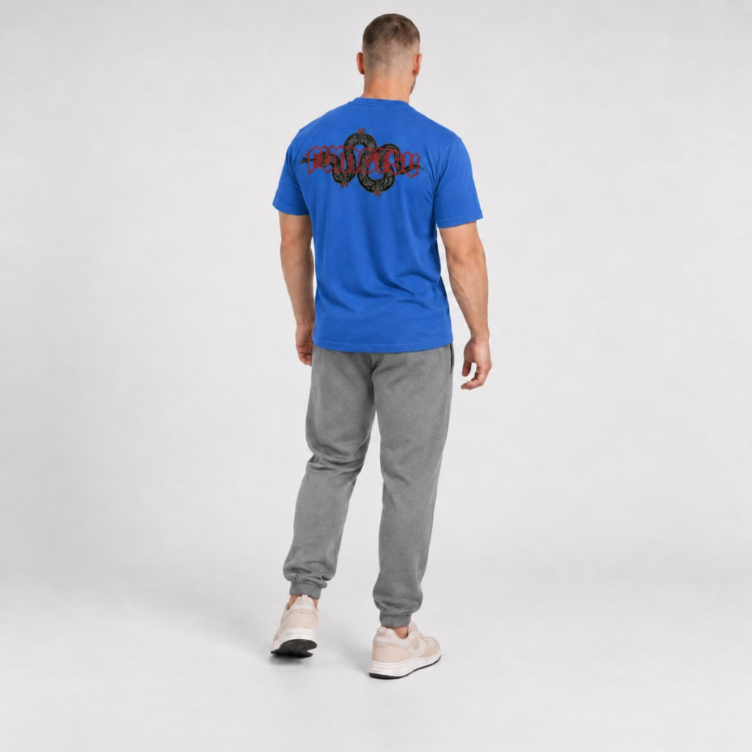 Inked - Snake T-Shirt Blue/Red Lifestyle 2