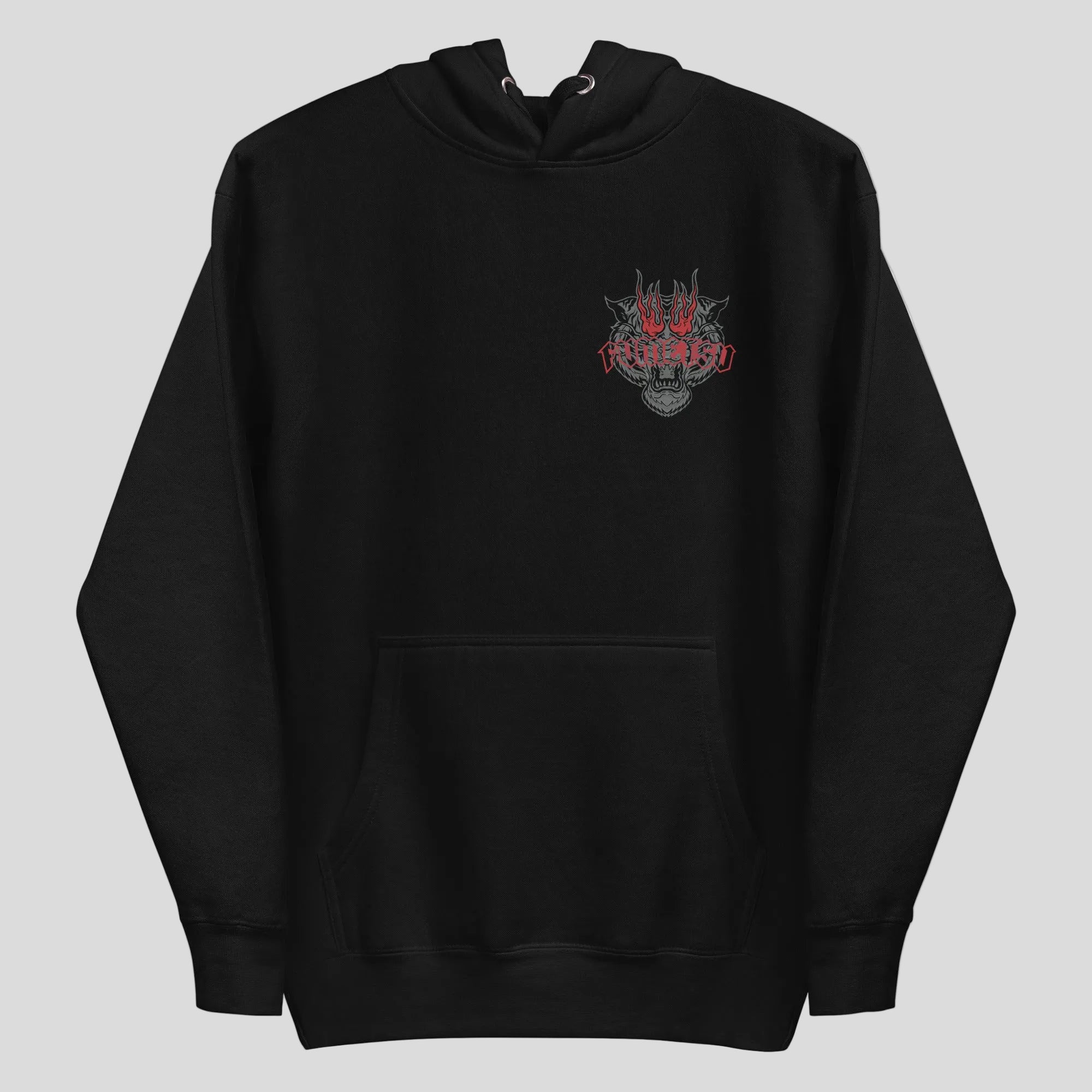 Inked - Tiger Hoodie Black/Red