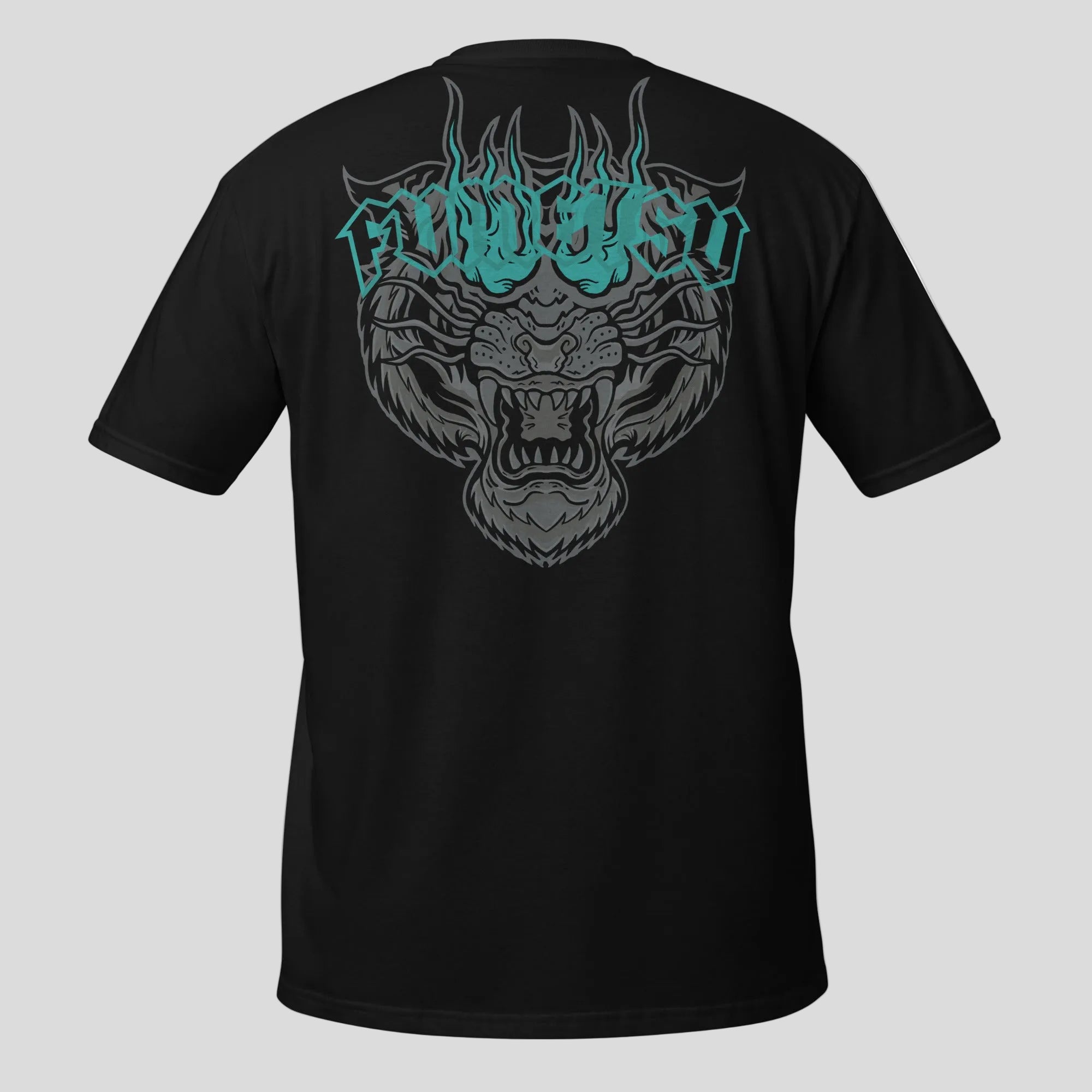 Inked - Tiger T-Shirt Black/Grey/Teal Back
