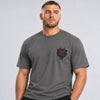 Inked - Tiger T-Shirt Charcoal/Red