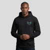 Inked - Wings Hoodie Black/Teal