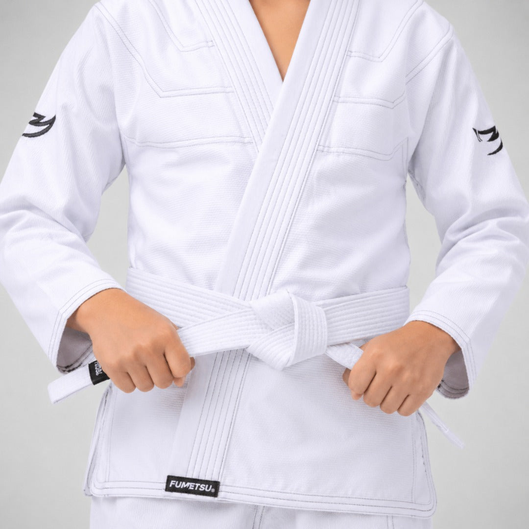 Kids Ghost V-Lite BJJ Gi White/Black