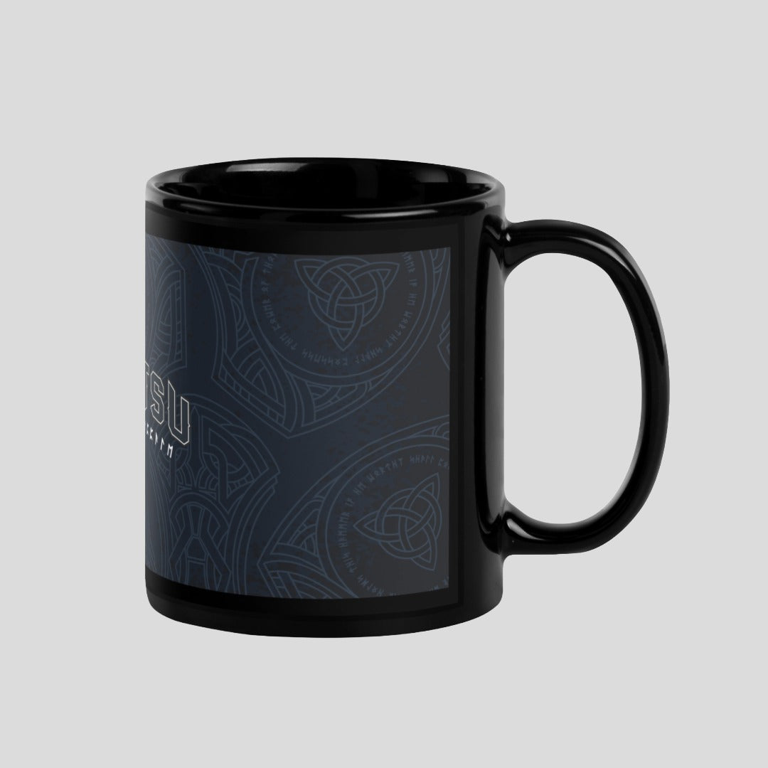 Mjolnir Glossy Mug Black Right