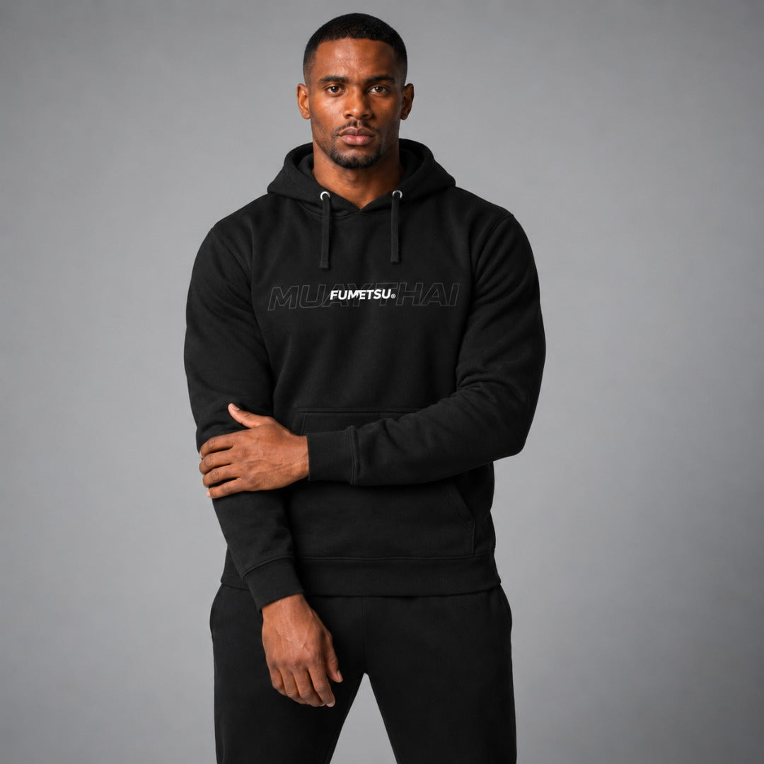 Muay Thai Discipline Hoodie Black Lifestyle 4