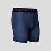 Marineblaue Vale Tudo-Shorts mit Symbol