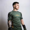 Oni Short Sleeve Rash Guard Khaki/Gold/Black