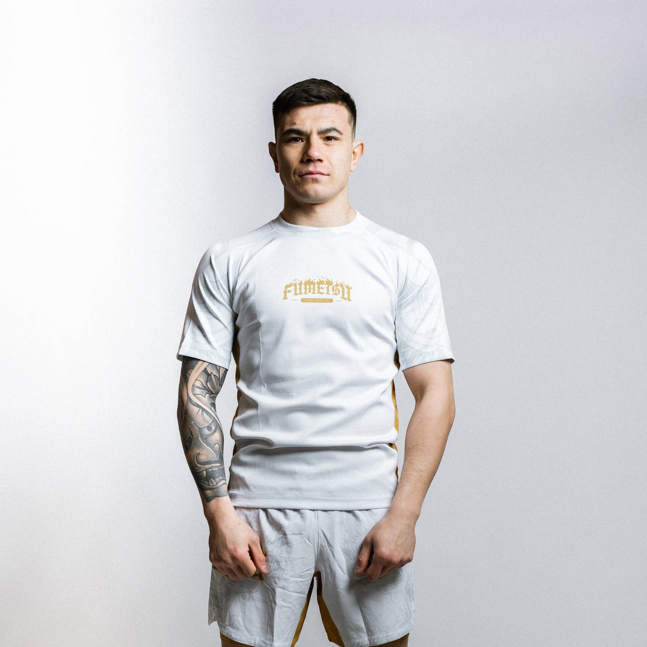 Origins Short Sleeve Rash Guard Navy from Fumetsu