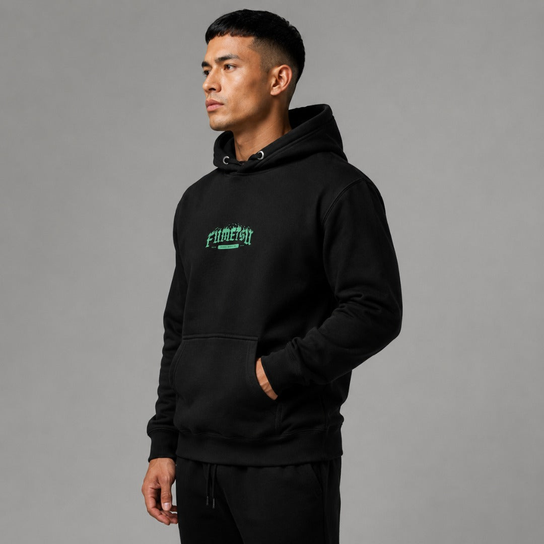 Oni Demon Hoodie Black/Blue