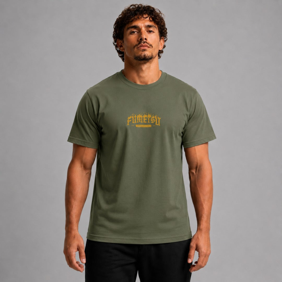 Oni Demon T-Shirt Khaki