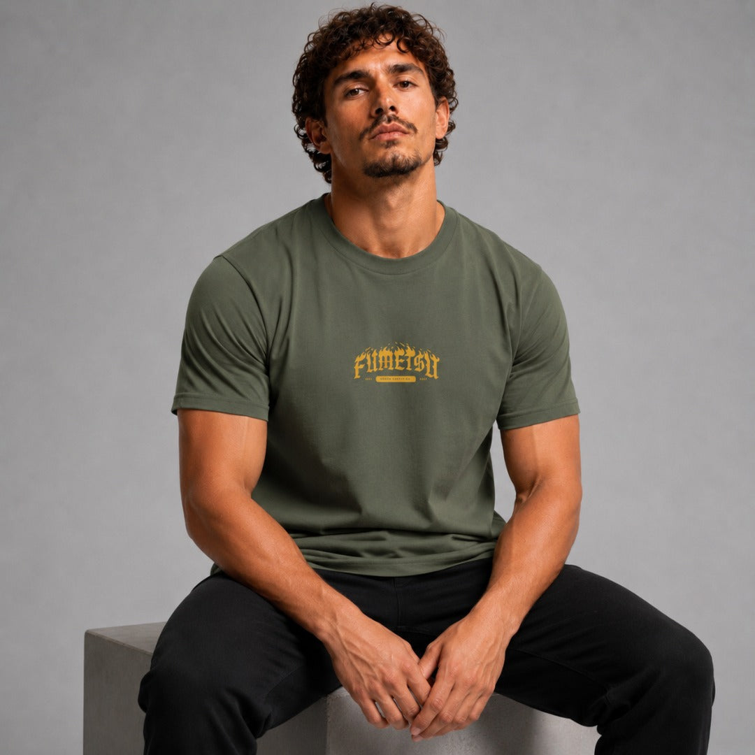 Oni Demon T-Shirt Khaki